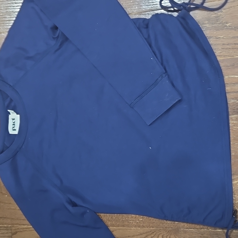Pact Deep Blue Long Sleeve Shirt